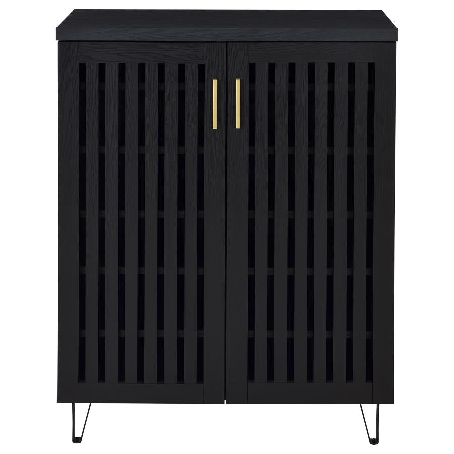 Brixton 2-Door Entryway Shoe Storage Cabinets Black