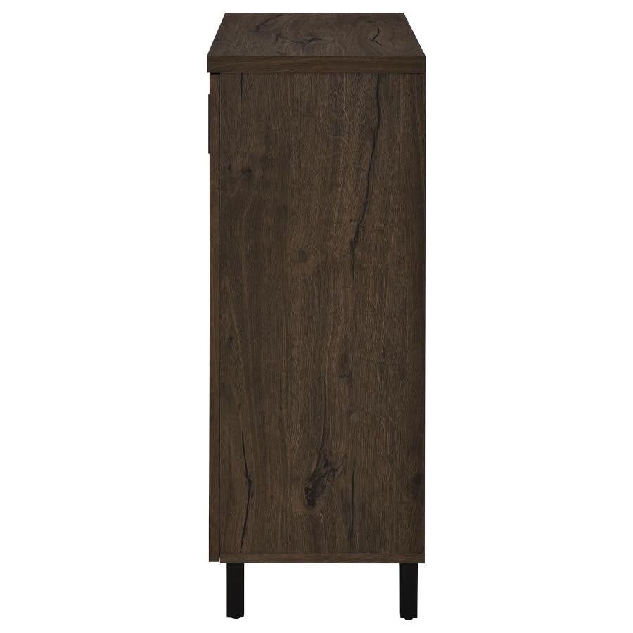 Brixton 2-Door Entryway Shoe Storage Cabinets Smoked Oak