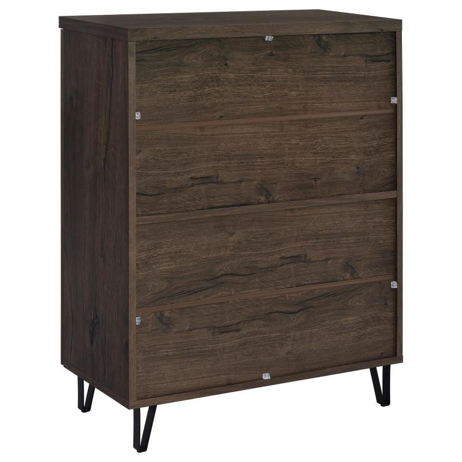 Brixton 2-Door Entryway Shoe Storage Cabinets Smoked Oak
