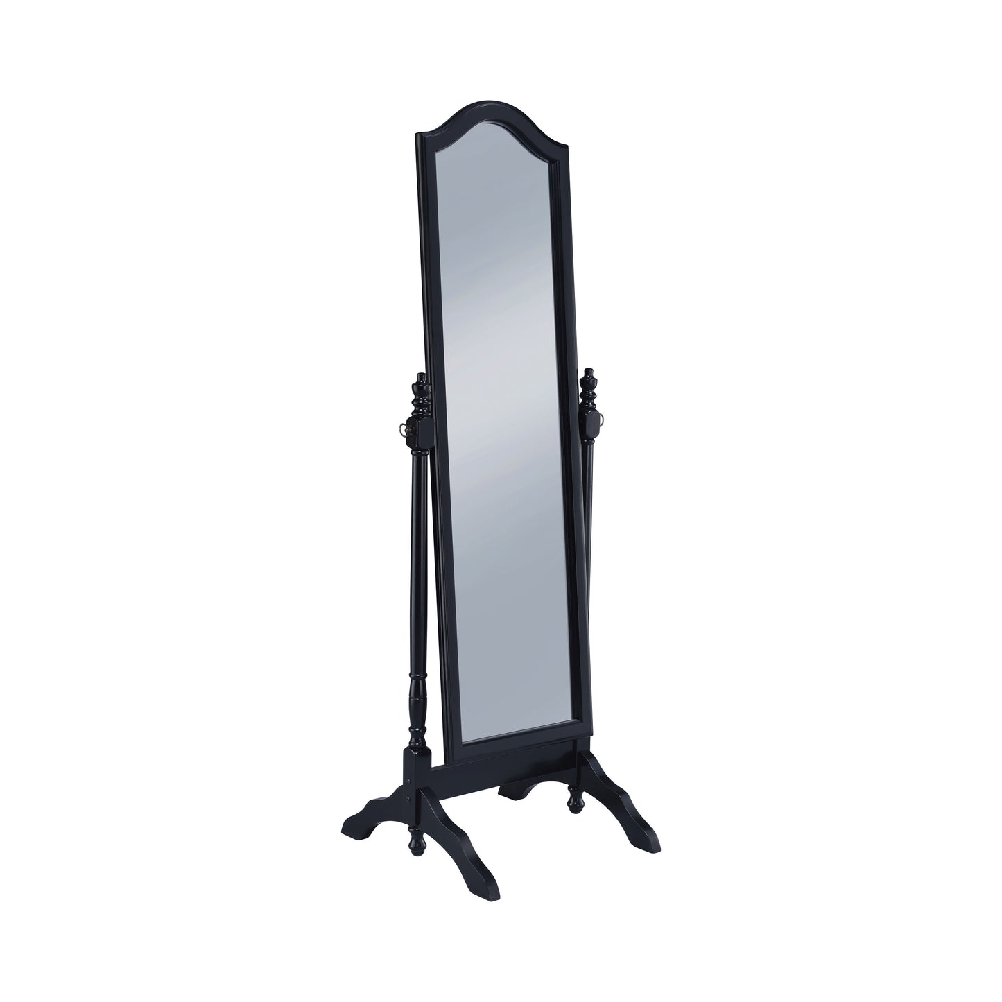 Cabot Wood Adjustable Full Length Cheval Mirror Black
