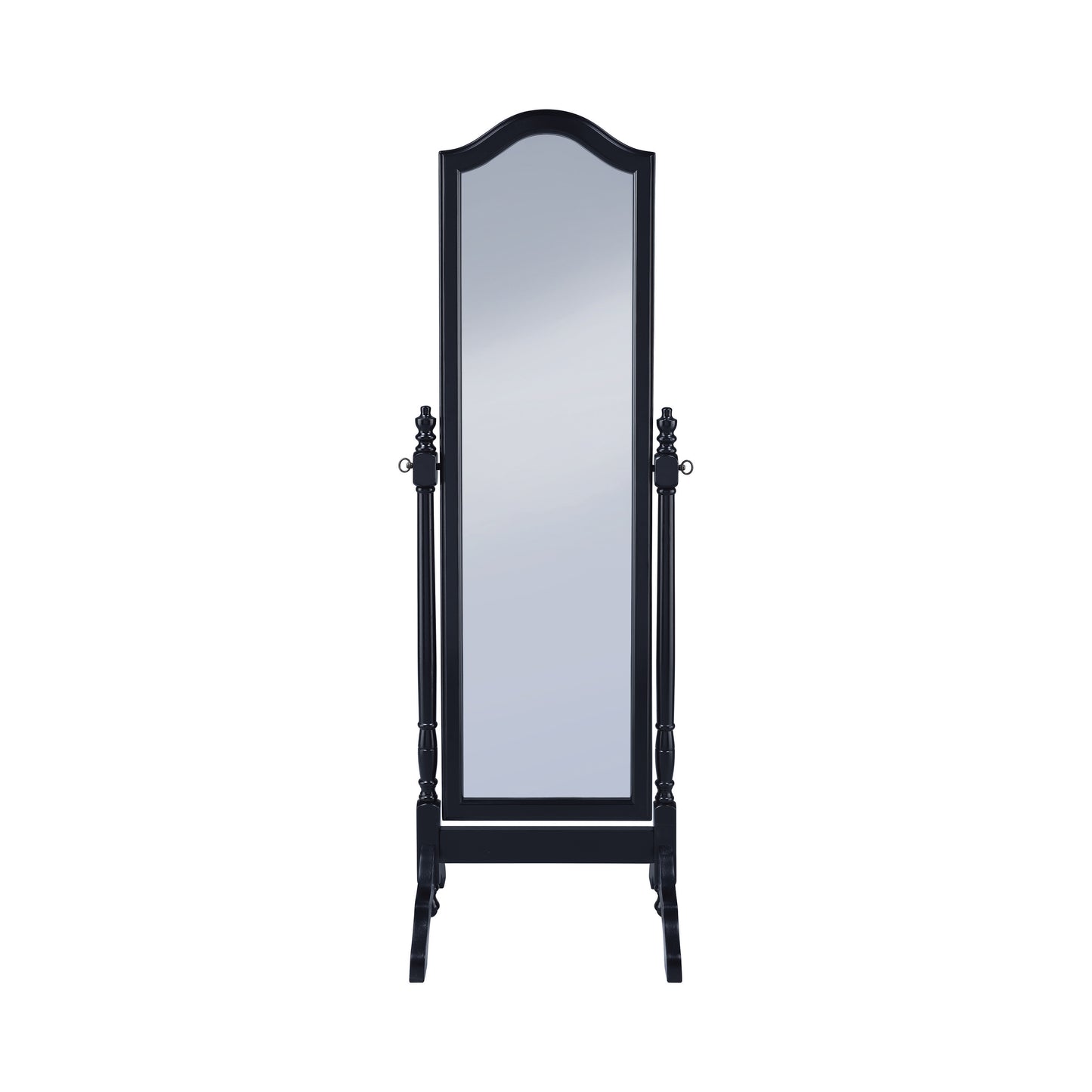 Cabot Wood Adjustable Full Length Cheval Mirror Black
