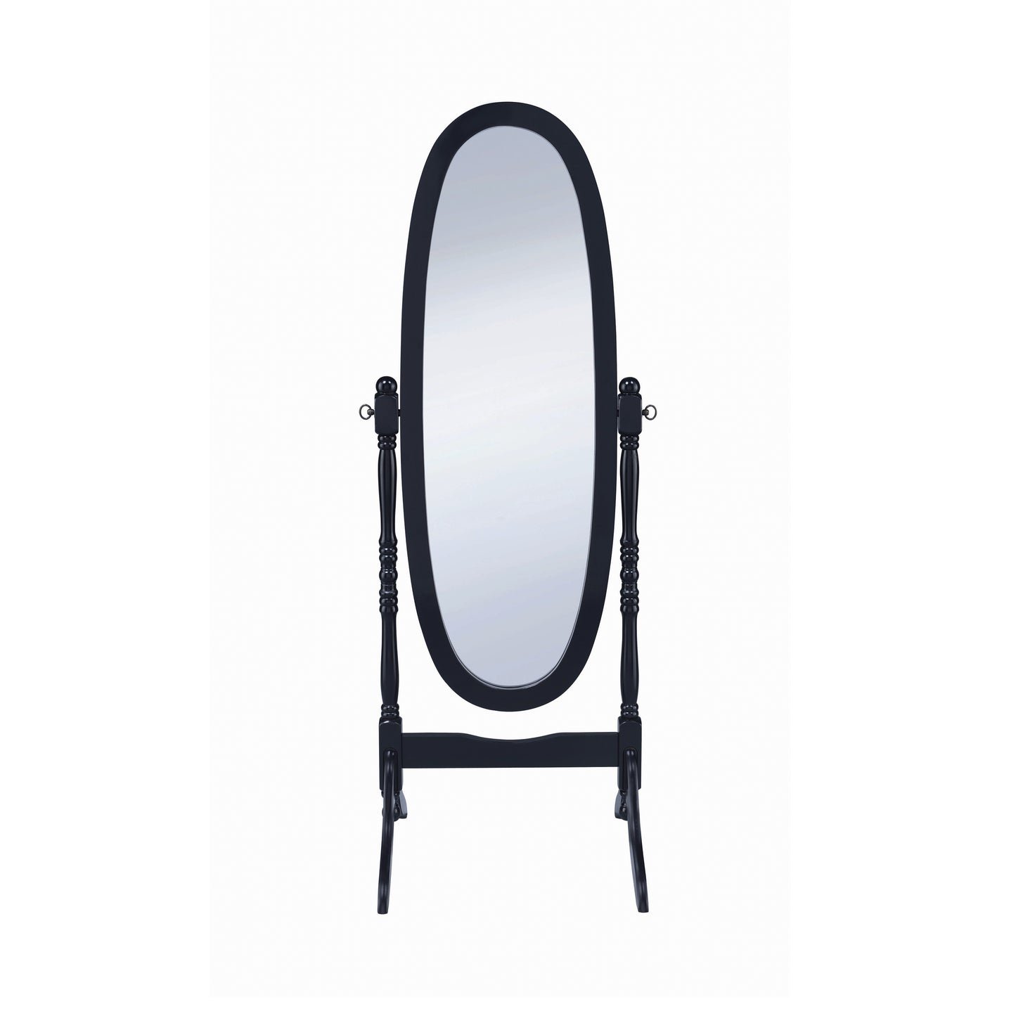 Foyet Wood Adjustable Full Length Cheval Mirror Black