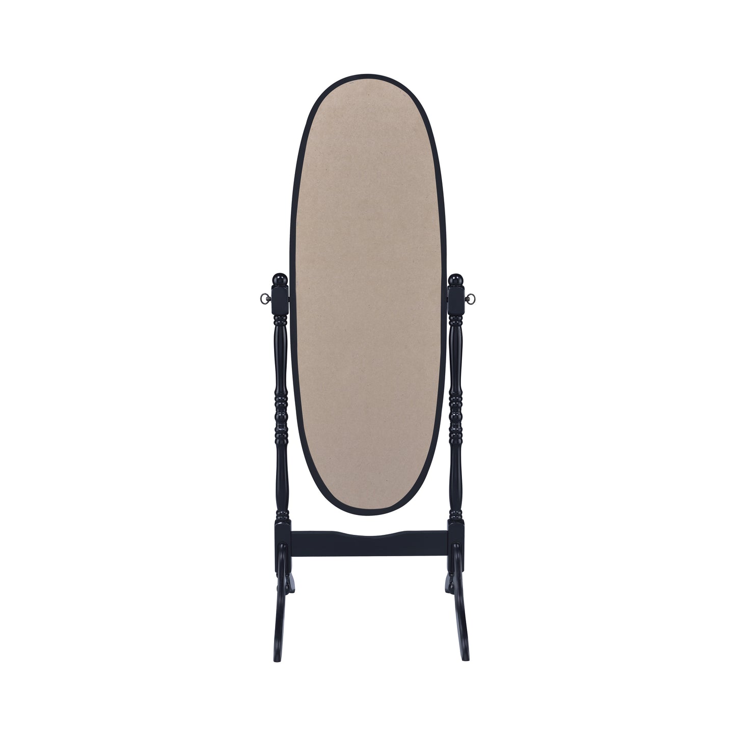 Foyet Wood Adjustable Full Length Cheval Mirror Black