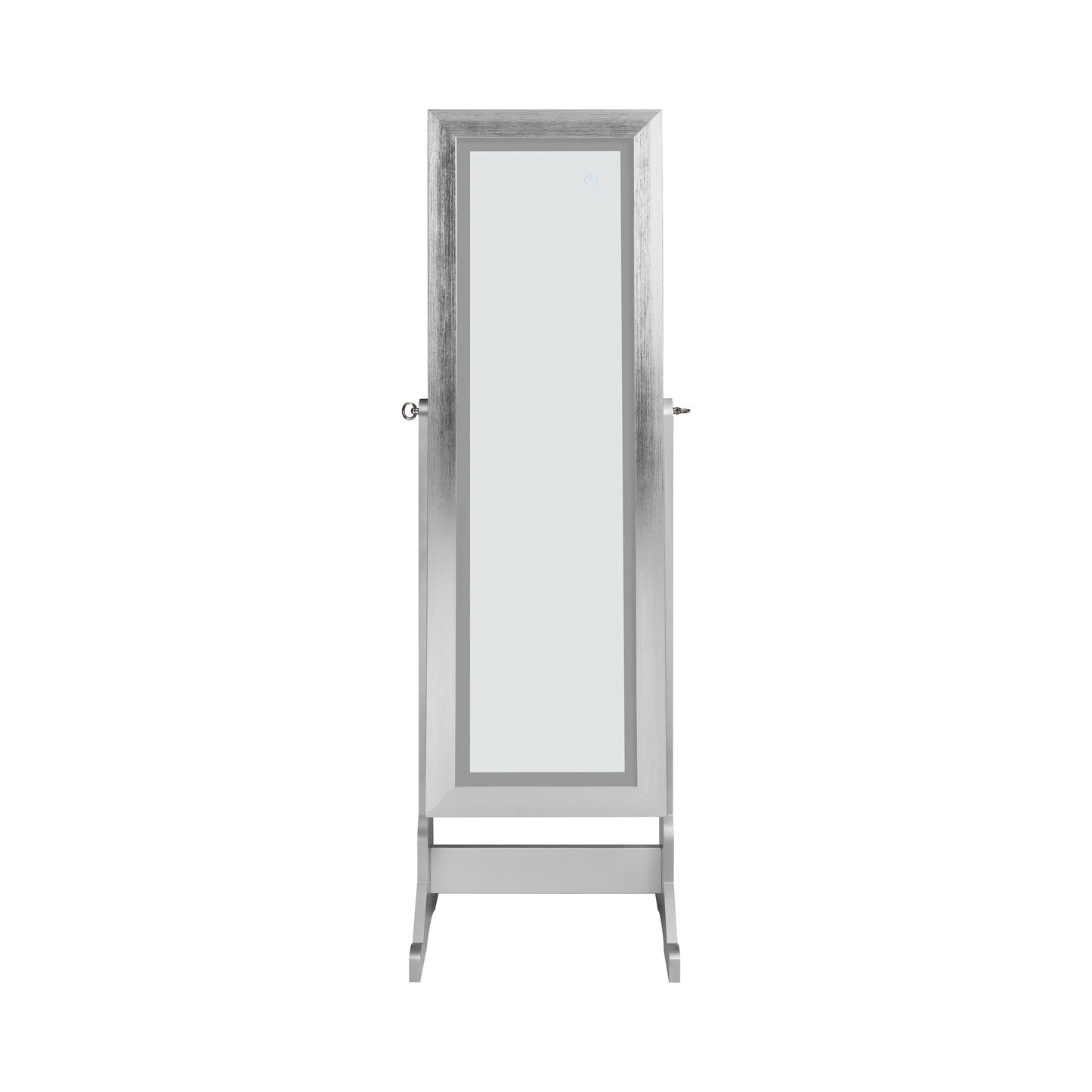 Moore Cheval Mirror with Jewelry Storage Silver