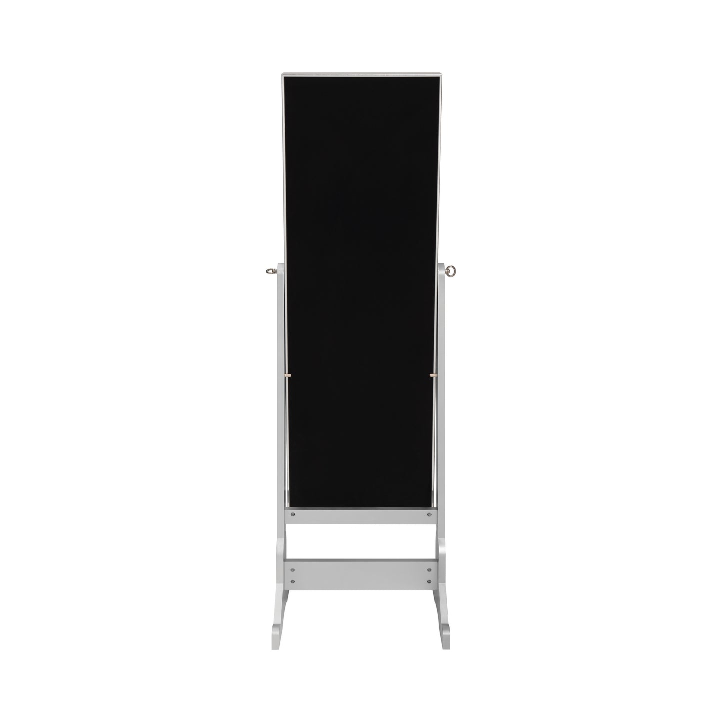 Moore Cheval Mirror with Jewelry Storage Silver