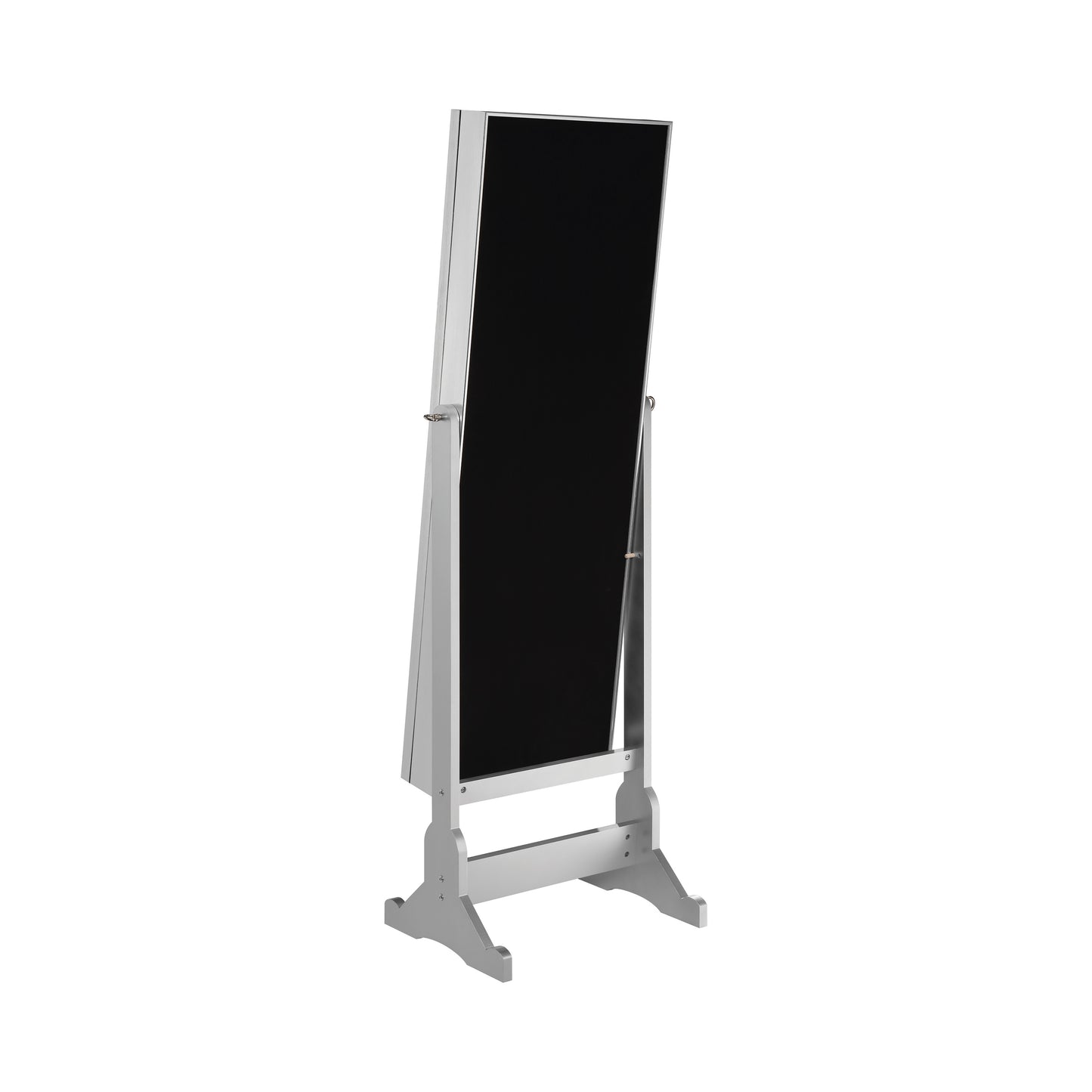 Moore Cheval Mirror with Jewelry Storage Silver