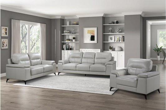 Homelegance - Mischa 3 Piece Sofa Set In Silver Gray - 9514Sve-3-2-1 - ATL FURNITURE