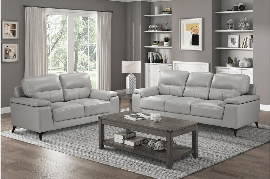 Homelegance - Mischa 2 Piece Sofa Set In Silver Gray - 9514Sve-3-2 - ATL FURNITURE