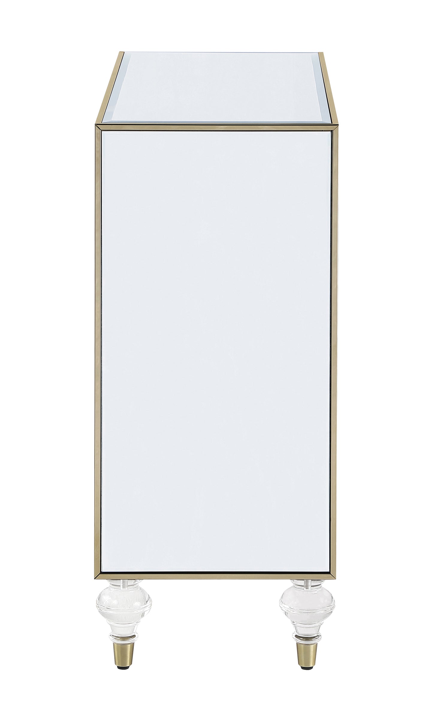 Lupin 2-door Mirrored Storage Accent Cabinet Champagne