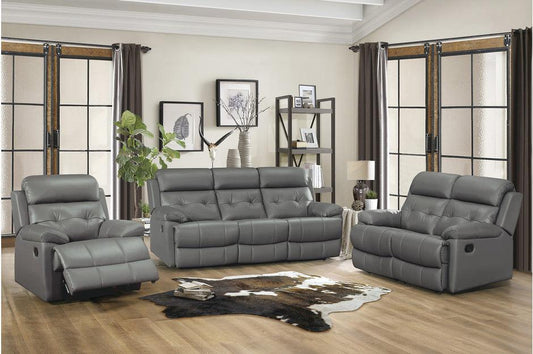 Homelegance - Lambent 3 Piece Double Reclining Sofa Set In Dark Gray - 9529Dgy-3-2-1 - ATL FURNITURE