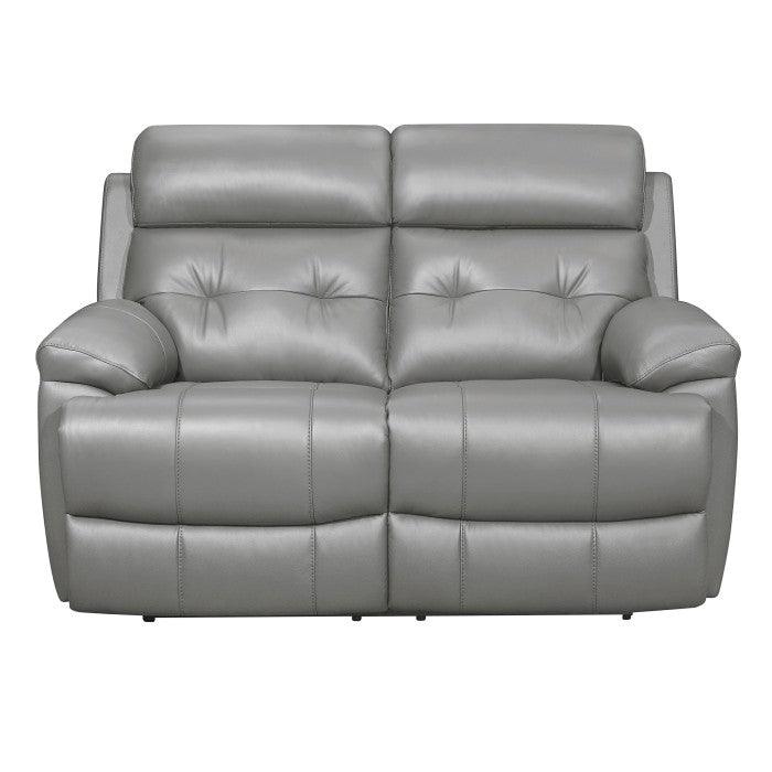 Homelegance - Lambent Double Reclining Love Seat In Gray - 9529Gry-2 - ATL FURNITURE