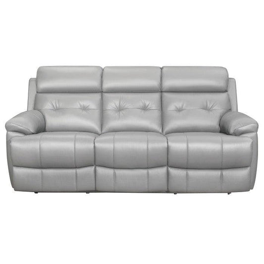 Homelegance - Lambent Double Reclining Sofa In Silver Gray - 9529Sve-3 - ATL FURNITURE