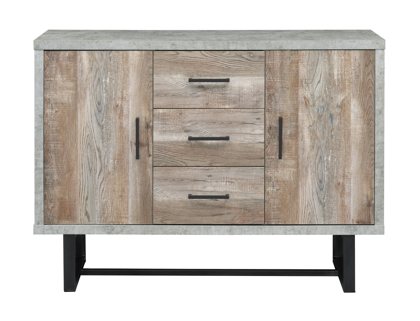Abelardo 3-drawer Engineered Wood Cabinet Weathered Oak