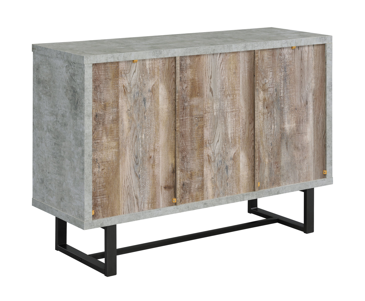 Abelardo 3-drawer Engineered Wood Cabinet Weathered Oak