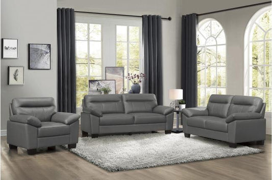 Homelegance - Denizen 3 Piece Sofa Set In Dark Gray - 9537Dgy-3-2-1 - ATL FURNITURE