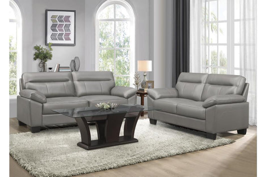 Homelegance - Denizen 2 Piece Sofa Set In Gray - 9537Gry-3-2 - ATL FURNITURE