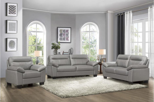 Homelegance - Denizen 3 Piece Sofa Set In Gray - 9537Gry-3-2-1 - ATL FURNITURE