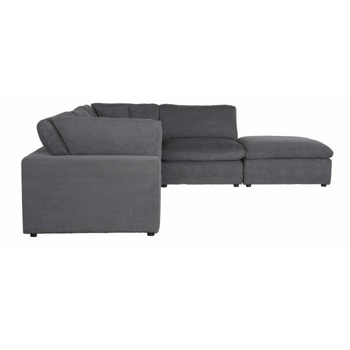 Homelegance - Guthrie 5-Piece Modular Sectional With Ottoman In Gray - 9546Gy*5Ot - ATL FURNITURE