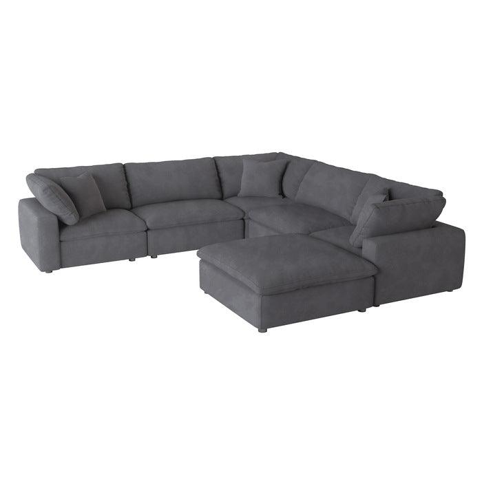 Homelegance - Guthrie 6-Piece Modular Sectional With Ottoman In Gray - 9546Gy*6Ot - ATL FURNITURE