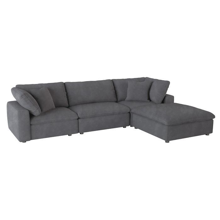 Homelegance - Guthrie 4-Piece Modular Sectional With Ottoman In Gray - 9546Gy*4Ot - ATL FURNITURE