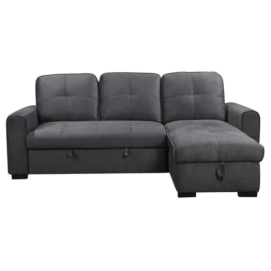 Homelegance - Magnus 2 Piece Sectional With Pull-Out Bed And Hidden Storage In Gray - 9569Gy*Sc - ATL FURNITURE