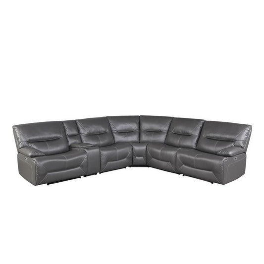 Homelegance - Dyersburg 6-Piece Power Reclining Sectional In Gray - 9579Gry*6Lrrrpw - ATL FURNITURE