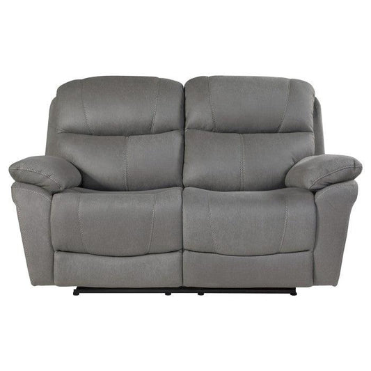 Homelegance - Longvale Power Double Reclining Love Seat With Power Headrests In Gray - 9580Gy-2Pwh - ATL FURNITURE