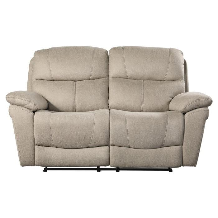 Homelegance - Longvale Double Reclining Love Seat In Tan - 9580Tn-2 - ATL FURNITURE