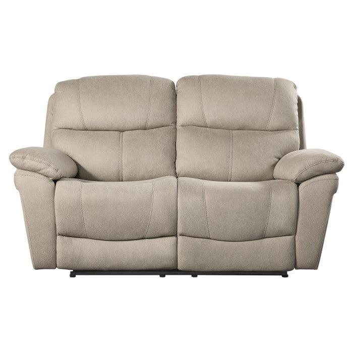 Homelegance - Longvale Power Double Reclining Love Seat With Power Headrests In Tan - 9580Tn-2Pwh - ATL FURNITURE