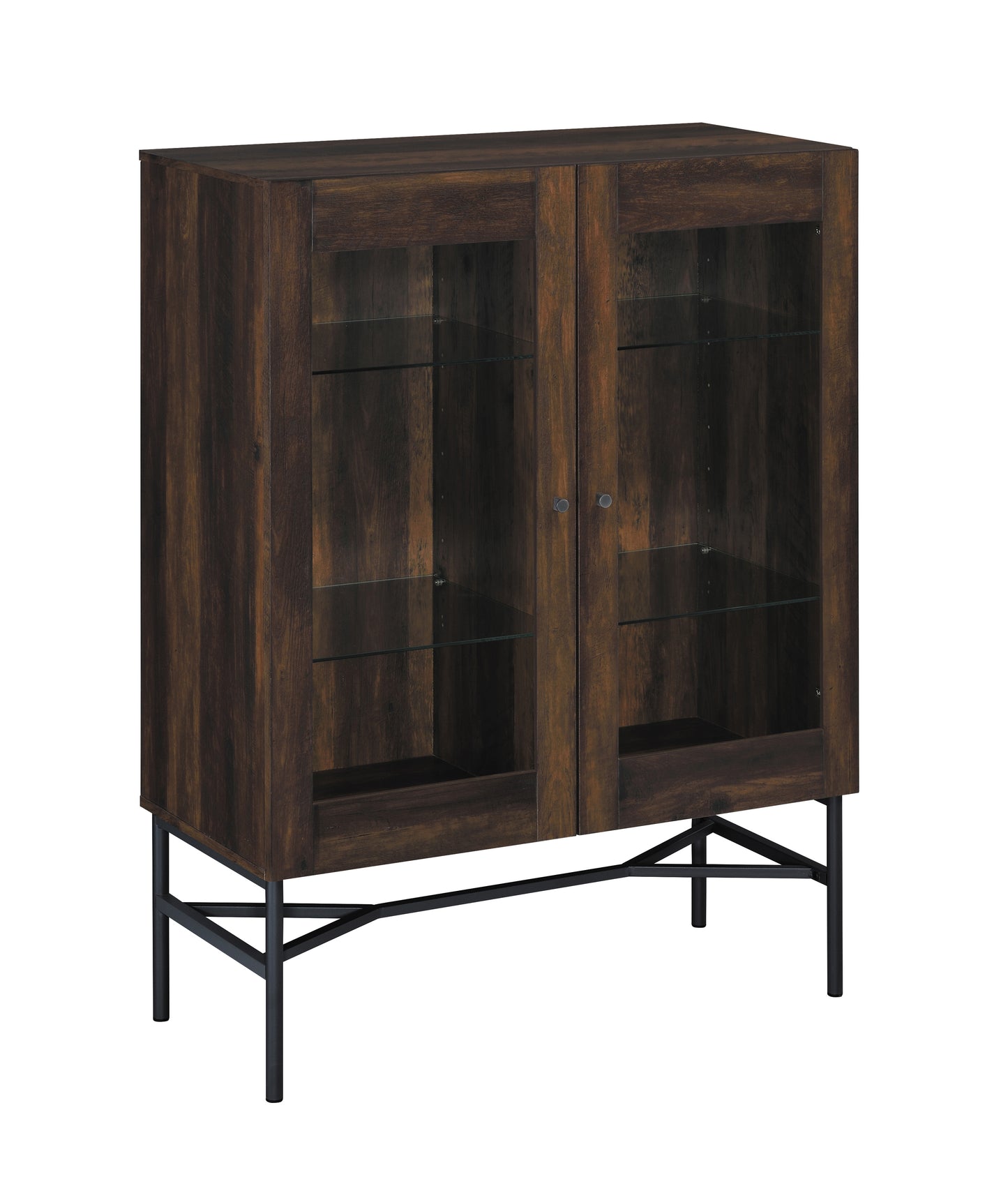 Bonilla 2-door Engineered Wood Cabinet Dark Pine