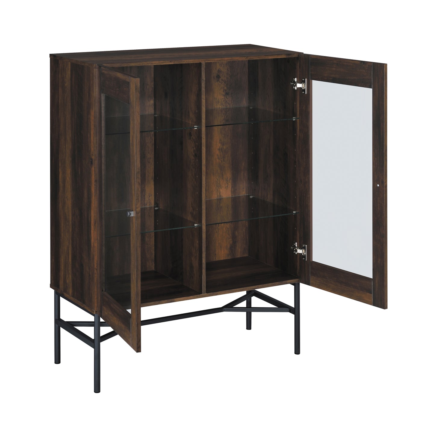 Bonilla 2-door Engineered Wood Cabinet Dark Pine