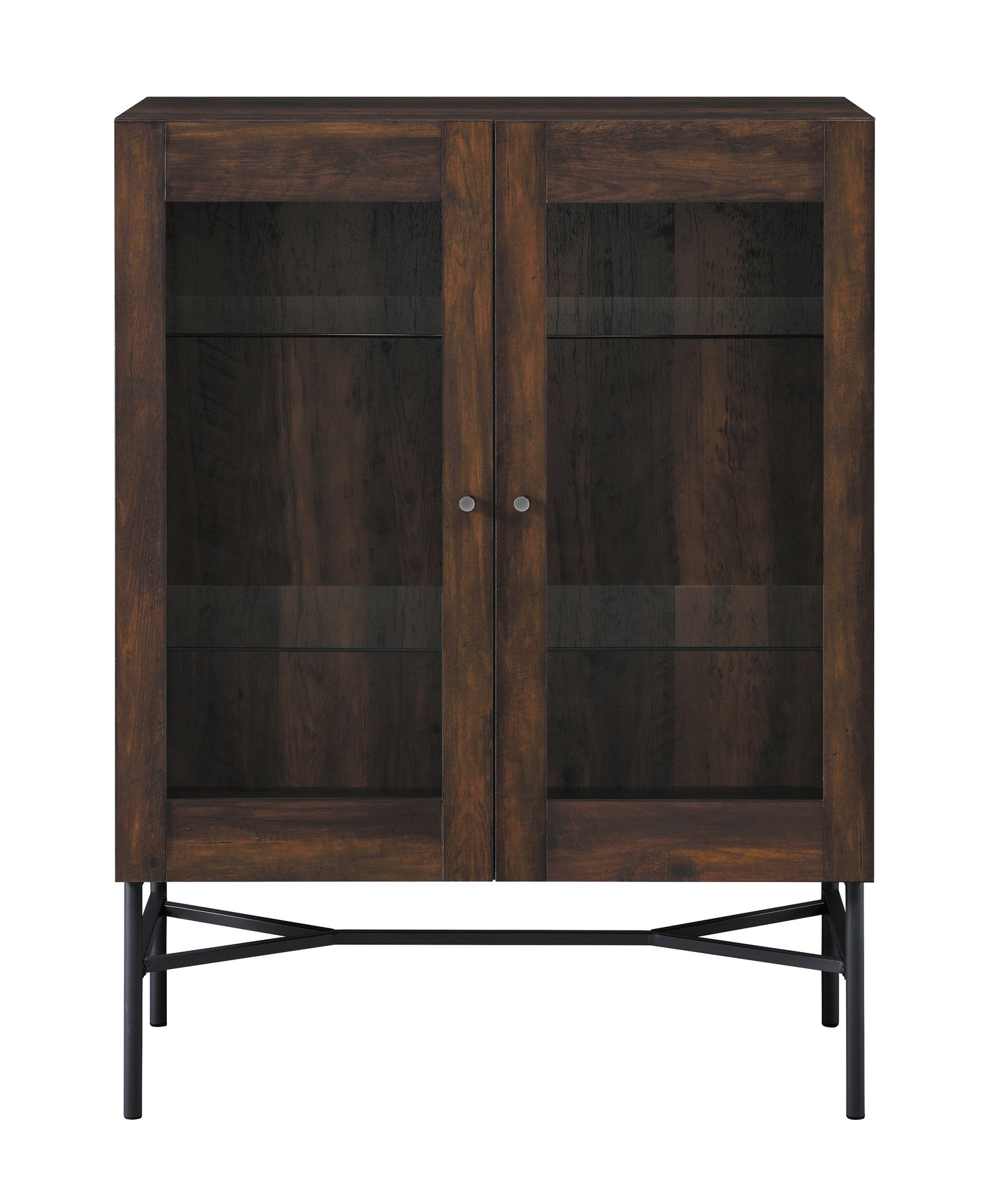 Bonilla 2-door Engineered Wood Cabinet Dark Pine