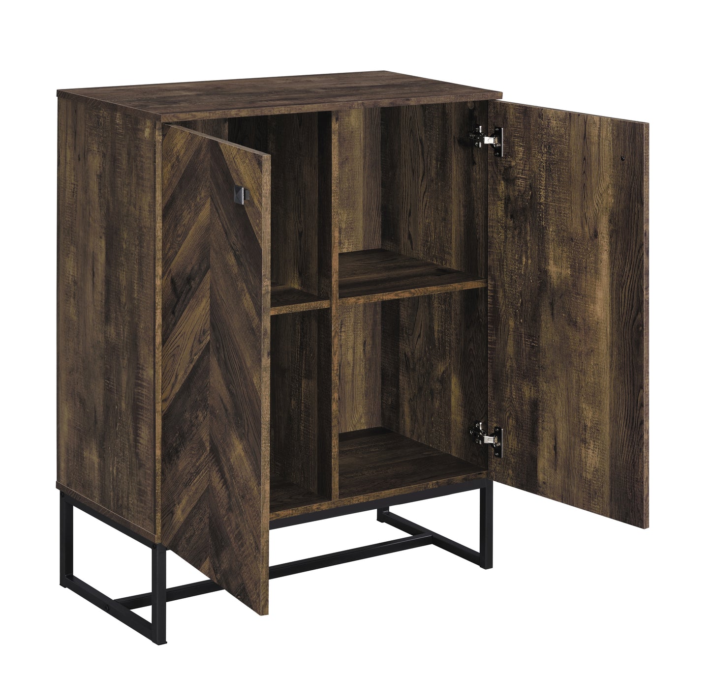 Carolyn 2-door Engineered Wood Accent Cabinet Rustic Oak