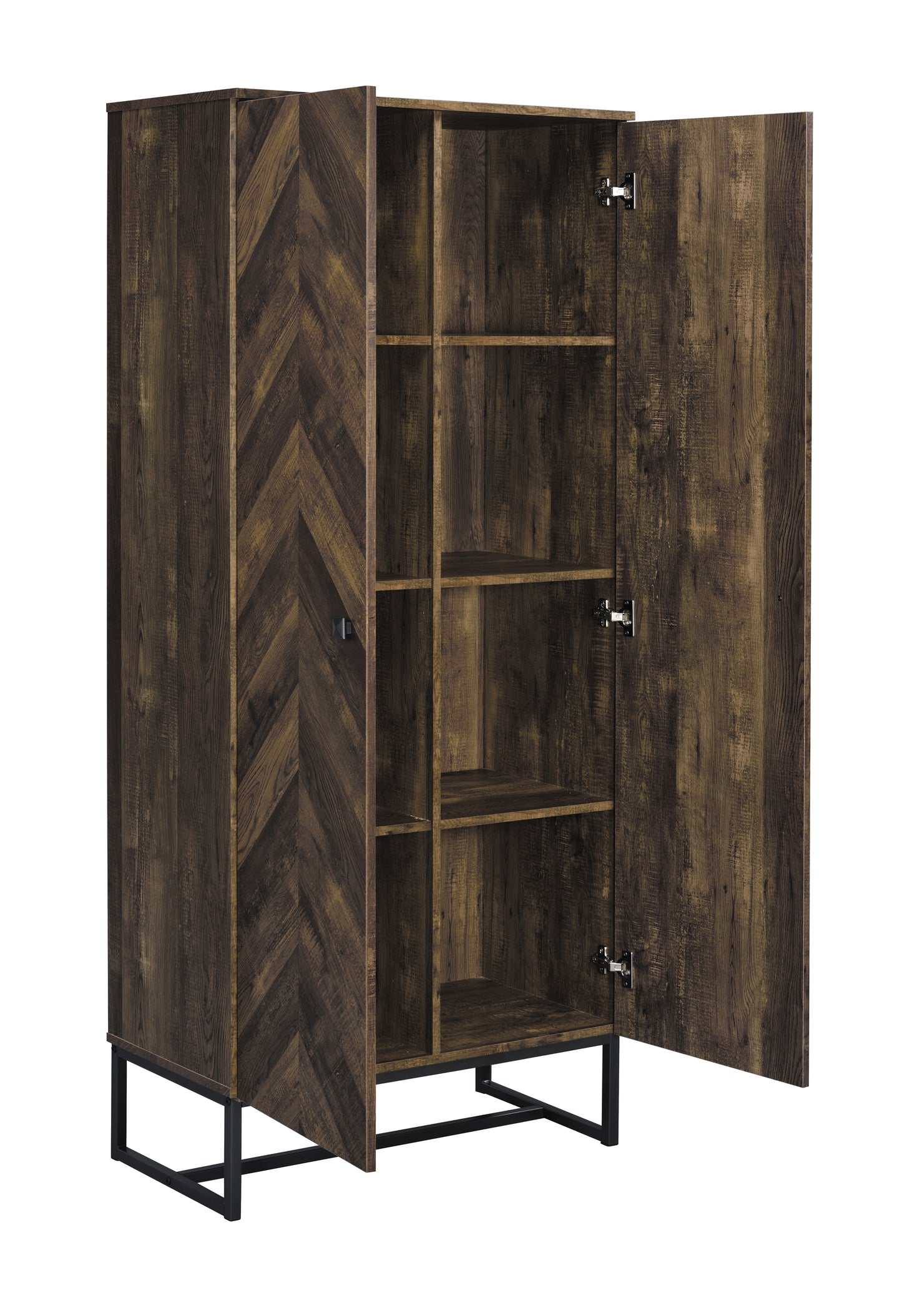 Carolyn 2-door Engineered Wood Accent Cabinet Rustic Oak