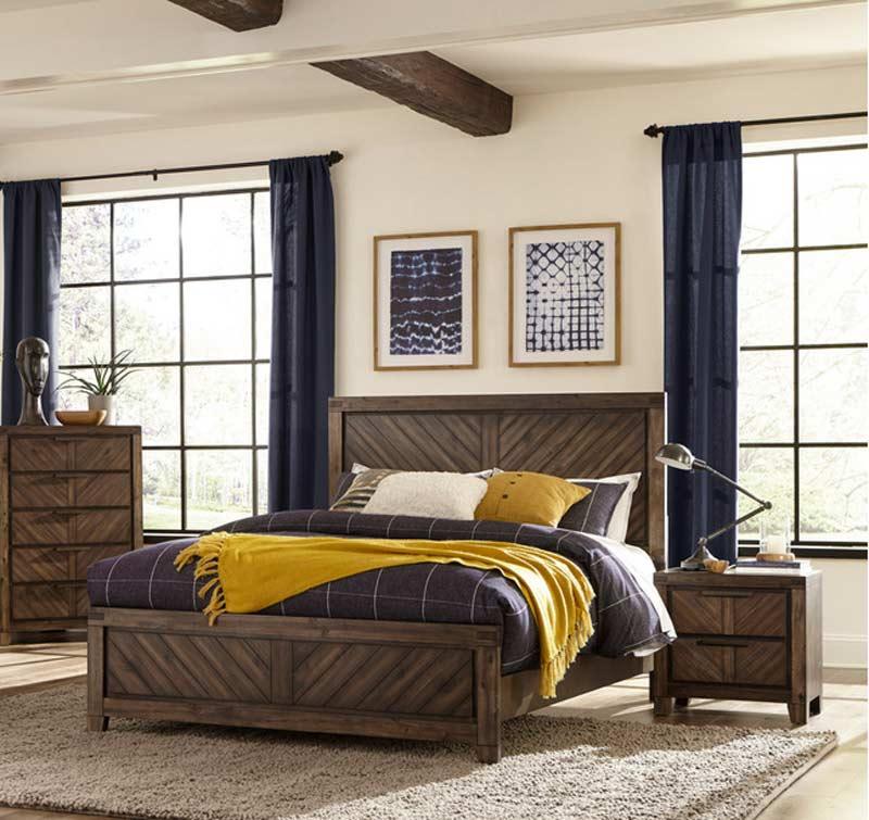 Homelegance - Parnell 3 Piece Queen Bedroom Set In Distressed Espresso - 1648-1-3Set - ATL FURNITURE