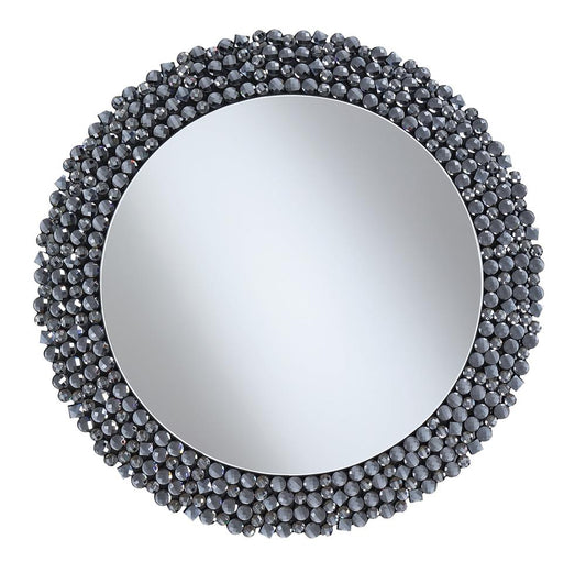 G960077 Contemporary Silver Wall Mirror - ATL FURNITURE