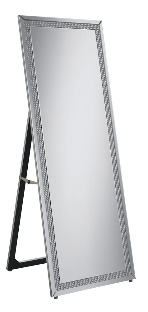 Silver Standing Cheval Mirror - ATL FURNITURE