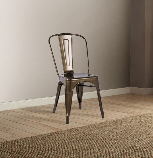 Jakia Bronze Side Chair - ATL FURNITURE