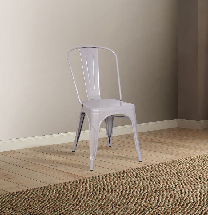 Jakia Silver Side Chair - ATL FURNITURE