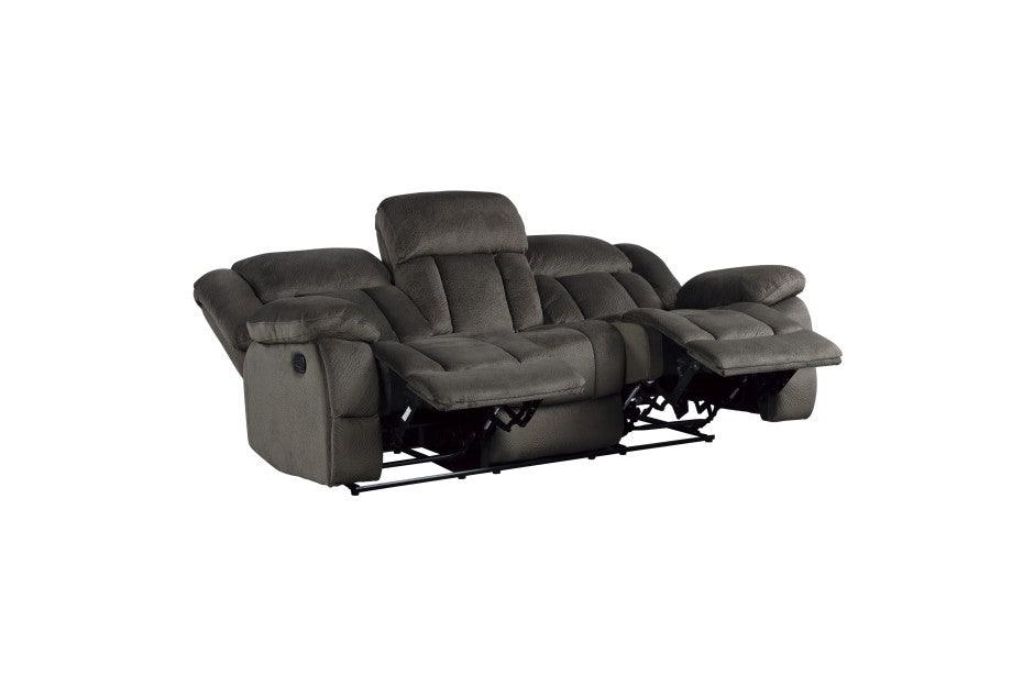 Homelegance - Laurelton Chocolate Double Reclining Sofa - 9636-3 - ATL FURNITURE