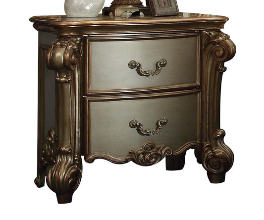 Acme Vendome Nightstand in Gold Patina 23003 - ATL FURNITURE