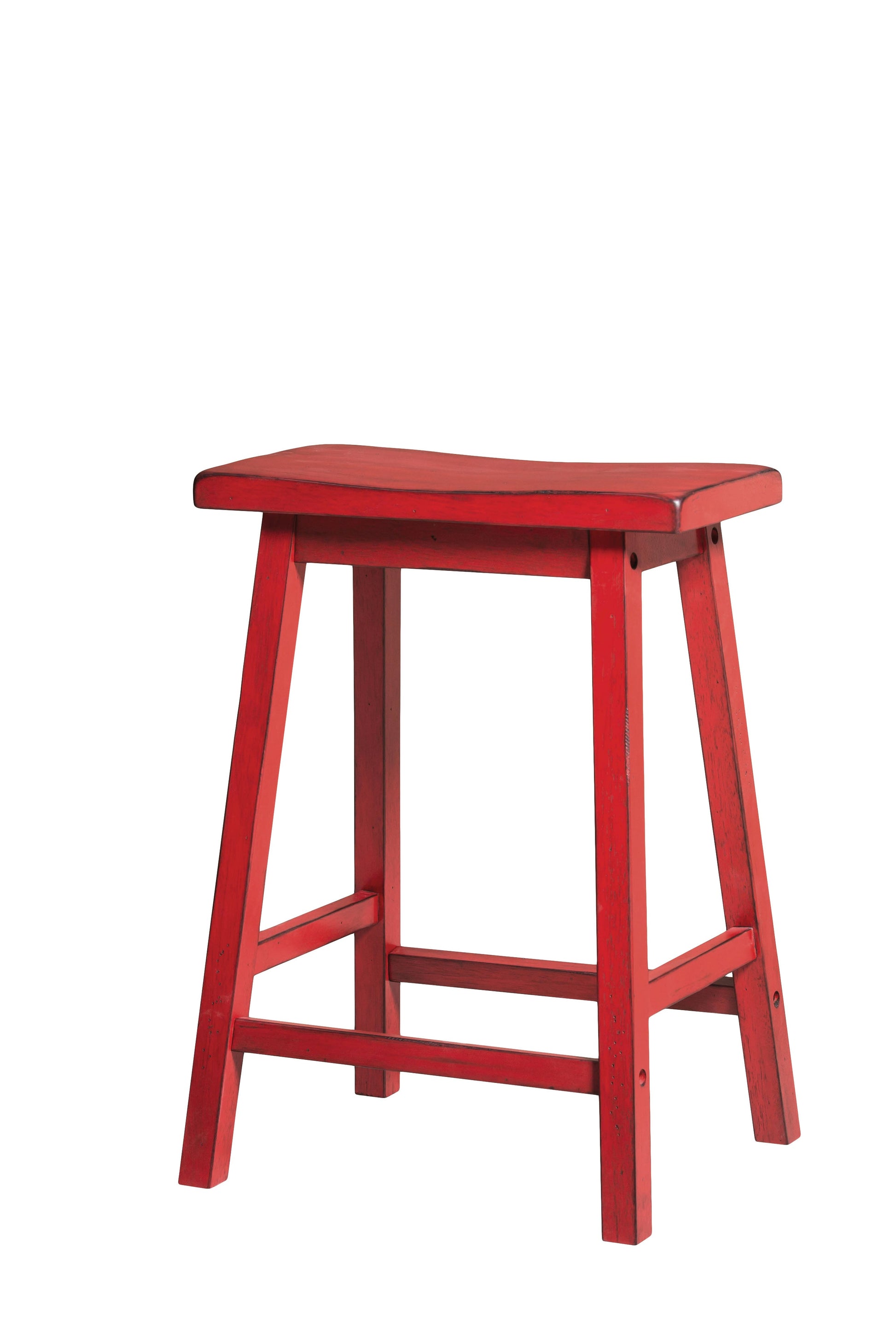 Gaucho Antique Red Counter Height Stool - ATL FURNITURE