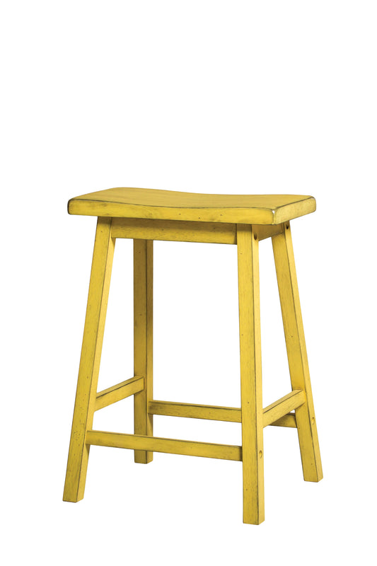 Gaucho Antique Yellow Counter Height Stool - ATL FURNITURE