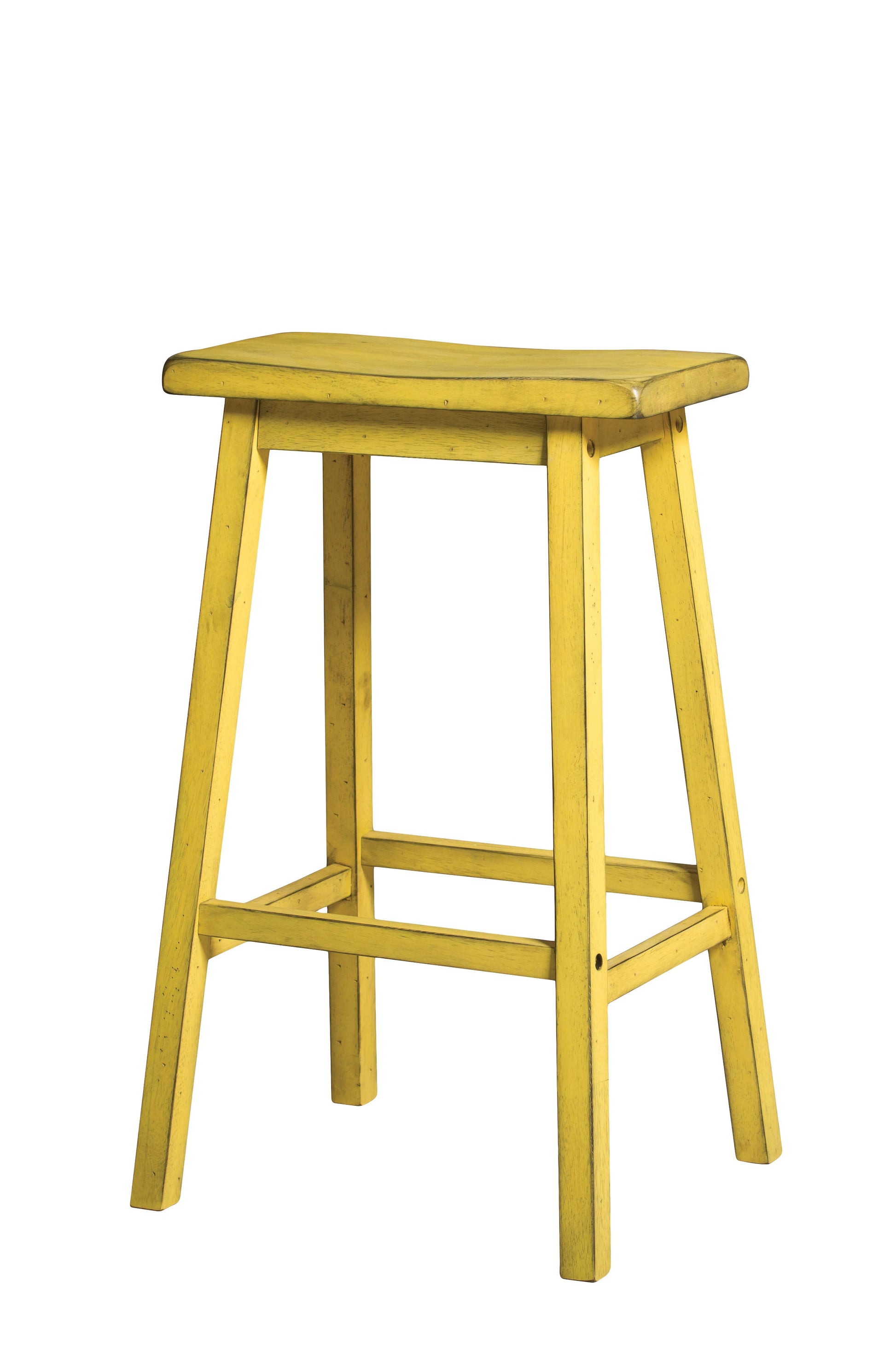 Gaucho Antique Yellow Bar Stool - ATL FURNITURE