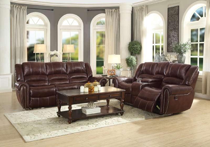 Homelegance - Center Hill 2 Piece Sofa Set - 9668Ndb-3-2Set - ATL FURNITURE