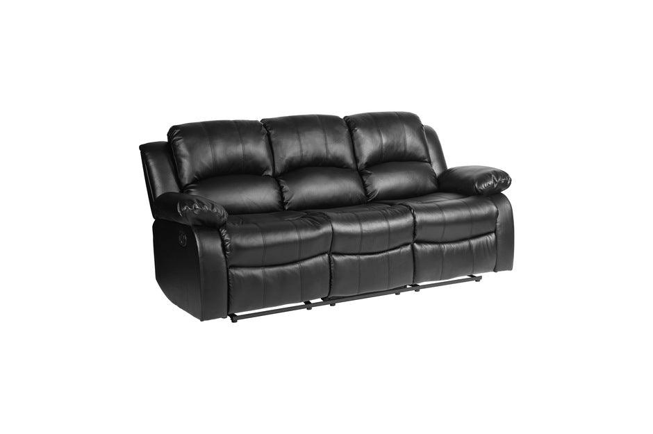 Homelegance - Granley Black Double Reclining Sofa - 9700Blk-3 - ATL FURNITURE