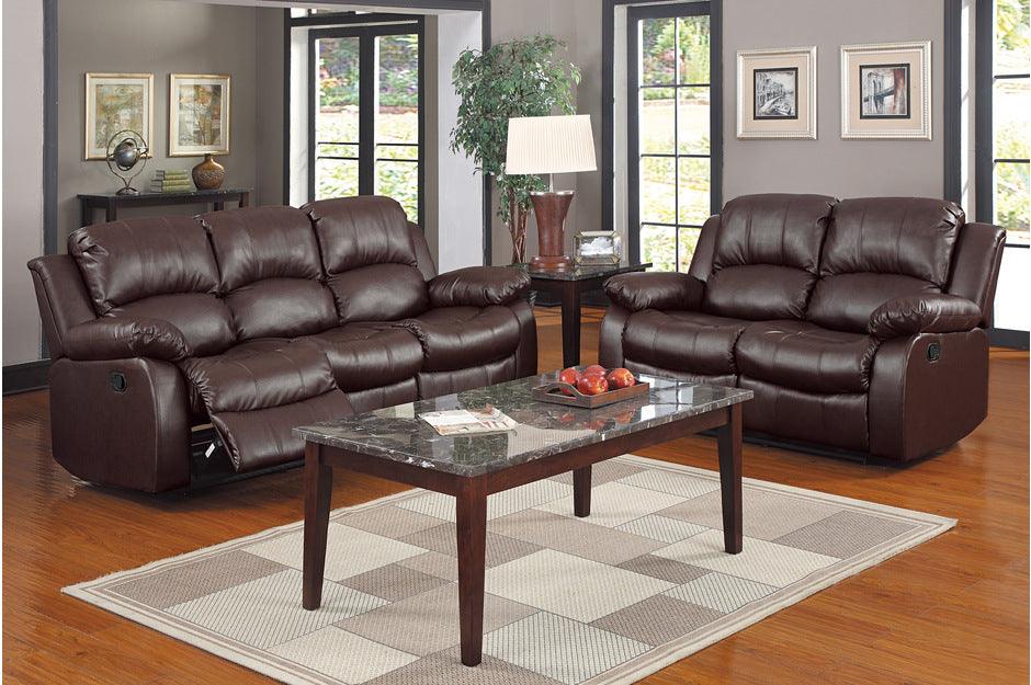 Homelegance - Granley Brown Double Reclining Sofa - 9700Brw-3 - ATL FURNITURE