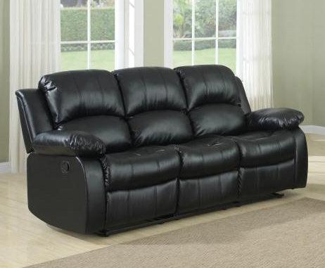 Homelegance - Granley Black Double Reclining Sofa - 9700Blk-3 - ATL FURNITURE