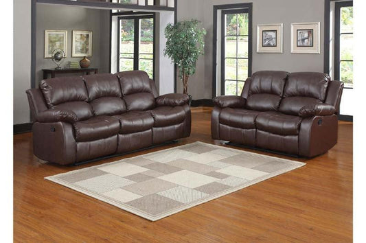 Homelegance - Granley Brown 3 Piece Living Room Set - 9700Brw-3-2-1 - ATL FURNITURE