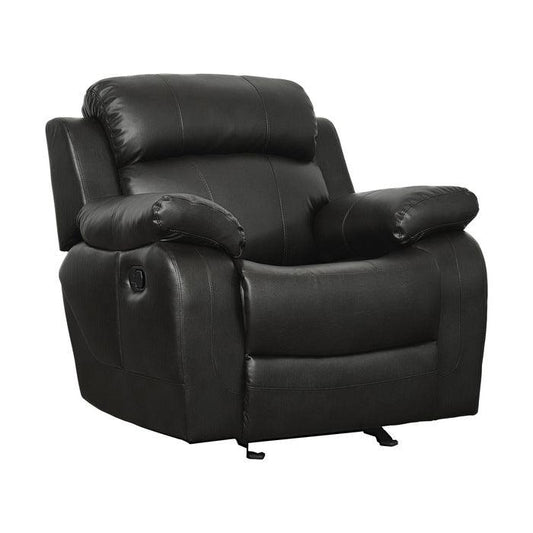 Homelegance - Marille Black Glider Reclining Chair - 9724Blk-1 - ATL FURNITURE